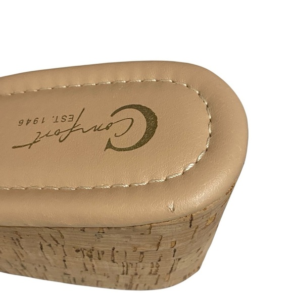 COMFORT EST. 1946 - SIZE 7.5 - CROCHET SANDAL WITH CORK HEEL PLATFORM - Picture 11 of 12